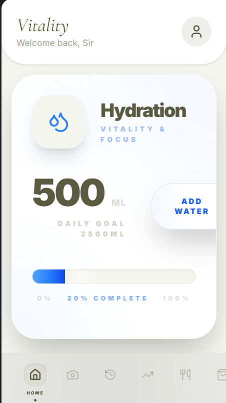 Vitality AI Health Copilot interface visual